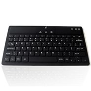 Ceratech Minimul ultra Mini Sleek Rechargeable Bluetooth Keyboard - Windows Layout - White