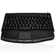 Ceratech AccuMed 540 Mk2 VESA - Nanoarmour Super Slim Keys Sealed Mini Keyboard with Touchpad, Cleaning Timer etc - Black