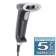 Opticon OPR-3201Z-B-USB Scanner / Black / Laser / Pistol Grip / Corded USB Interface / USB Straight Cable (incl Hands-Free Stand) [with 5 Year Warranty]