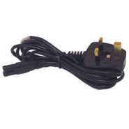 Power Cord UK [C7 Fig-8] / 3A / 2Mtr